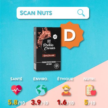 Nu3 fit protein crossies chocolat score scannuts