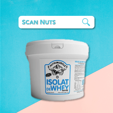 Nutrimuscle® isolat whey native protéine scannuts