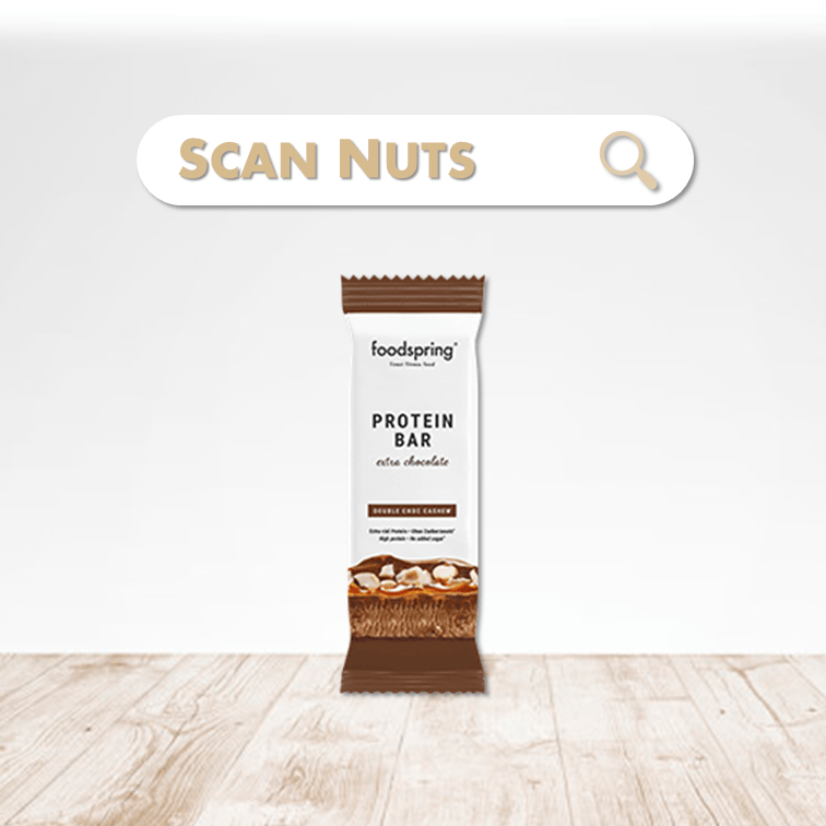 Foodspring protein bar chocolat scannuts