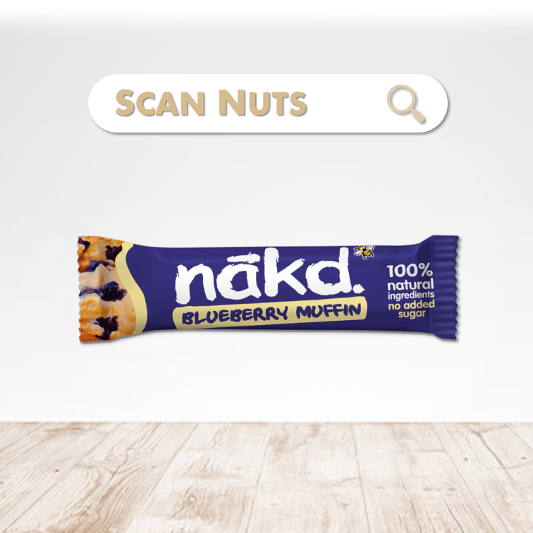 Nakd barre blueberry muffin scannuts