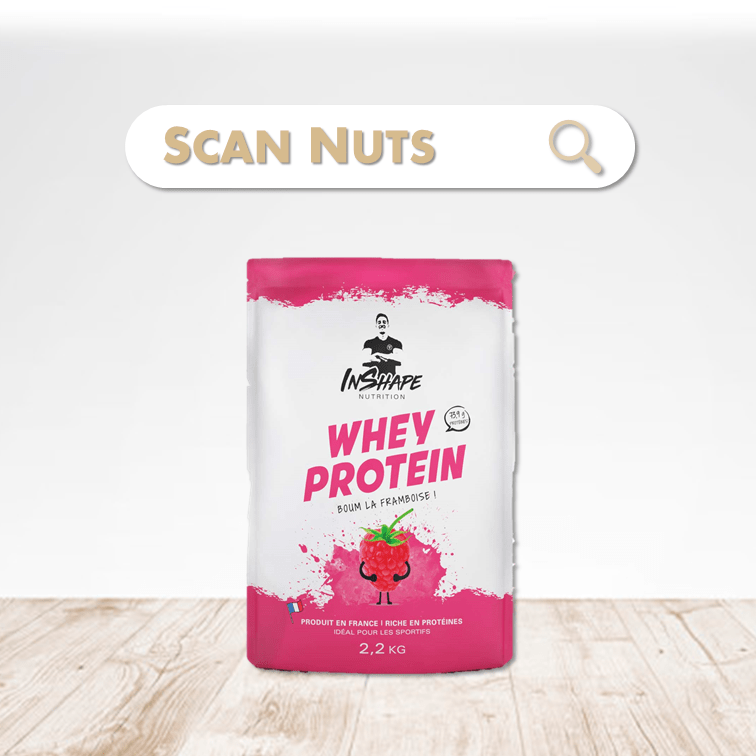 Inshape nutrition whey protein framboise scannuts