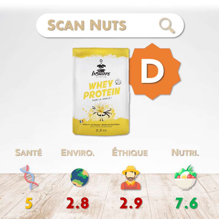 Inshape nutrition whey protein vanille score scannuts