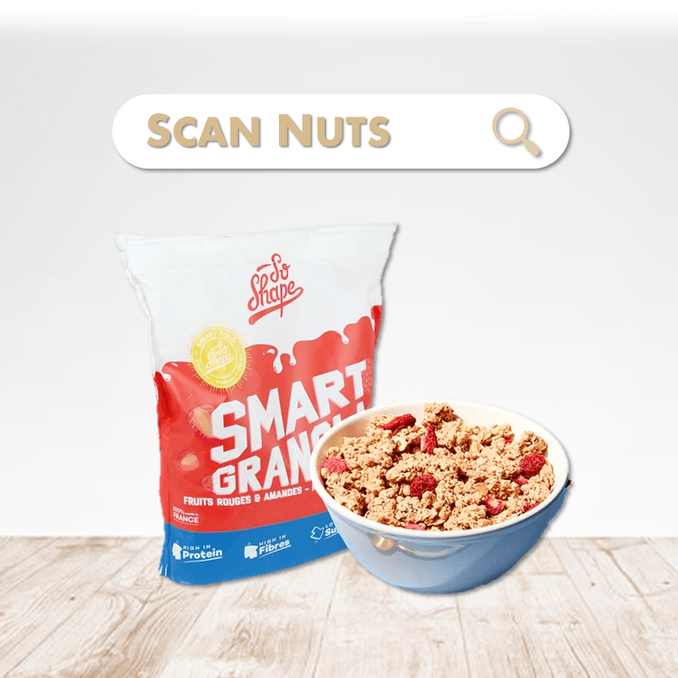 So shape smart granola fruits rouges scannuts