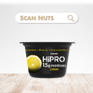 Danone Hipro citron : test-avis-score scannuts