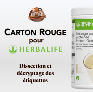 Carton rouge pour herbalife : infographie