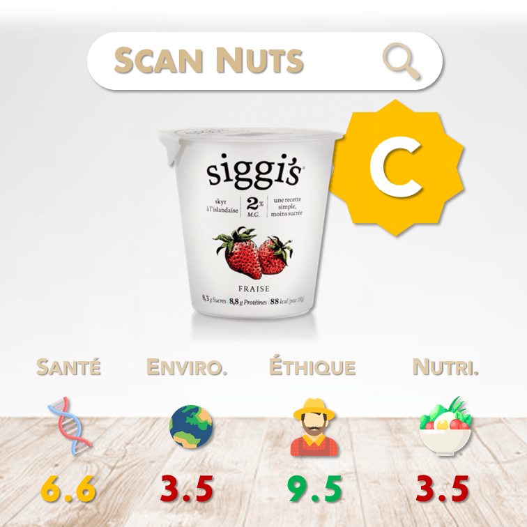 Siggi's skyr fraise score scannuts