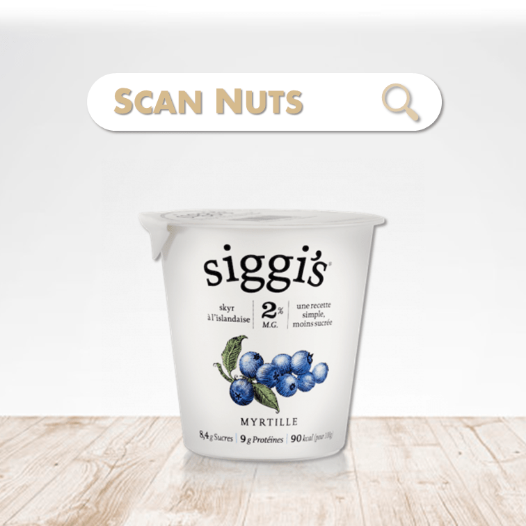 Siggi's skyr myrtille scannuts