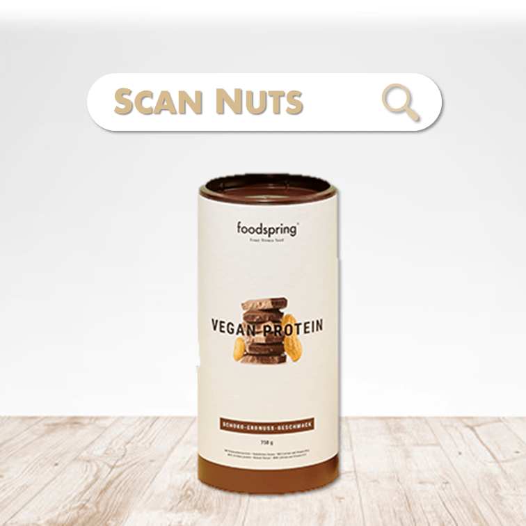 Foodspring® vegan protein peanut chocolat scannuts