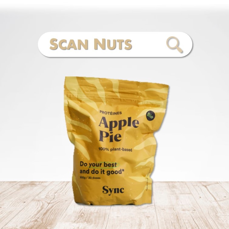 Sync Protein apple pie vegan scannuts