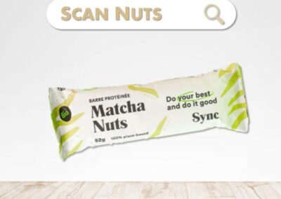 Sync Protein bar matcha nuts