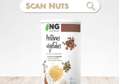 NG nutrition chocolat noisettes protéines végétales