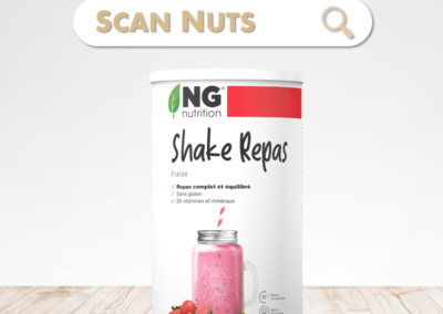 NG nutrition fraise shake repas