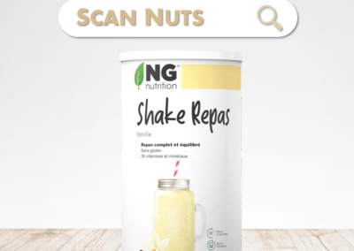 NG nutrition vanille shake repas