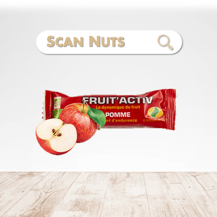 Enduractiv fruitactiv pomme bio scannuts