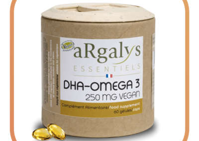 Argalys essentiels oméga 3 DHA Vegan