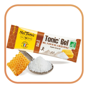 Gel énergétique Bio salé - Miel, Fleur de sel & Gelée royale