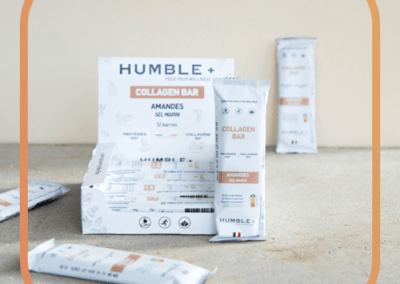 Humbleplus barre protéinée amande sel collagène