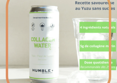 Humbleplus collagen water yuzu avis scannuts