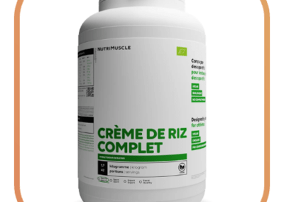 Nutrimuscle crème de riz complet biologique