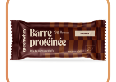 Barre protéinée bio brownie greenwhey