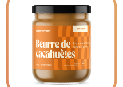 Beurre de cacahuètes bio croquant greenwhey