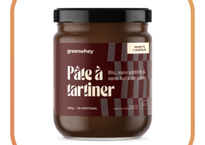 pâte à tartiner noisettes chocolat greenwhey