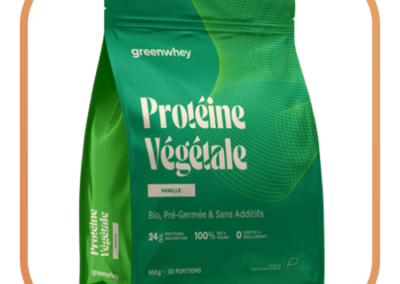 Protéine végétale bio vanille greenwhey