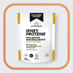 Whey Protéine Caramel Sans sucres ajoutés