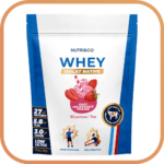 Whey isolat native milkshake fraise
