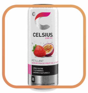 Boisson pétillante - Fraise et fruit de la passion