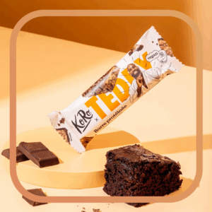 Barre protéinée Teddy vegan au chocolat brownie