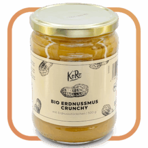 Purée de cacahuètes crunchy bio