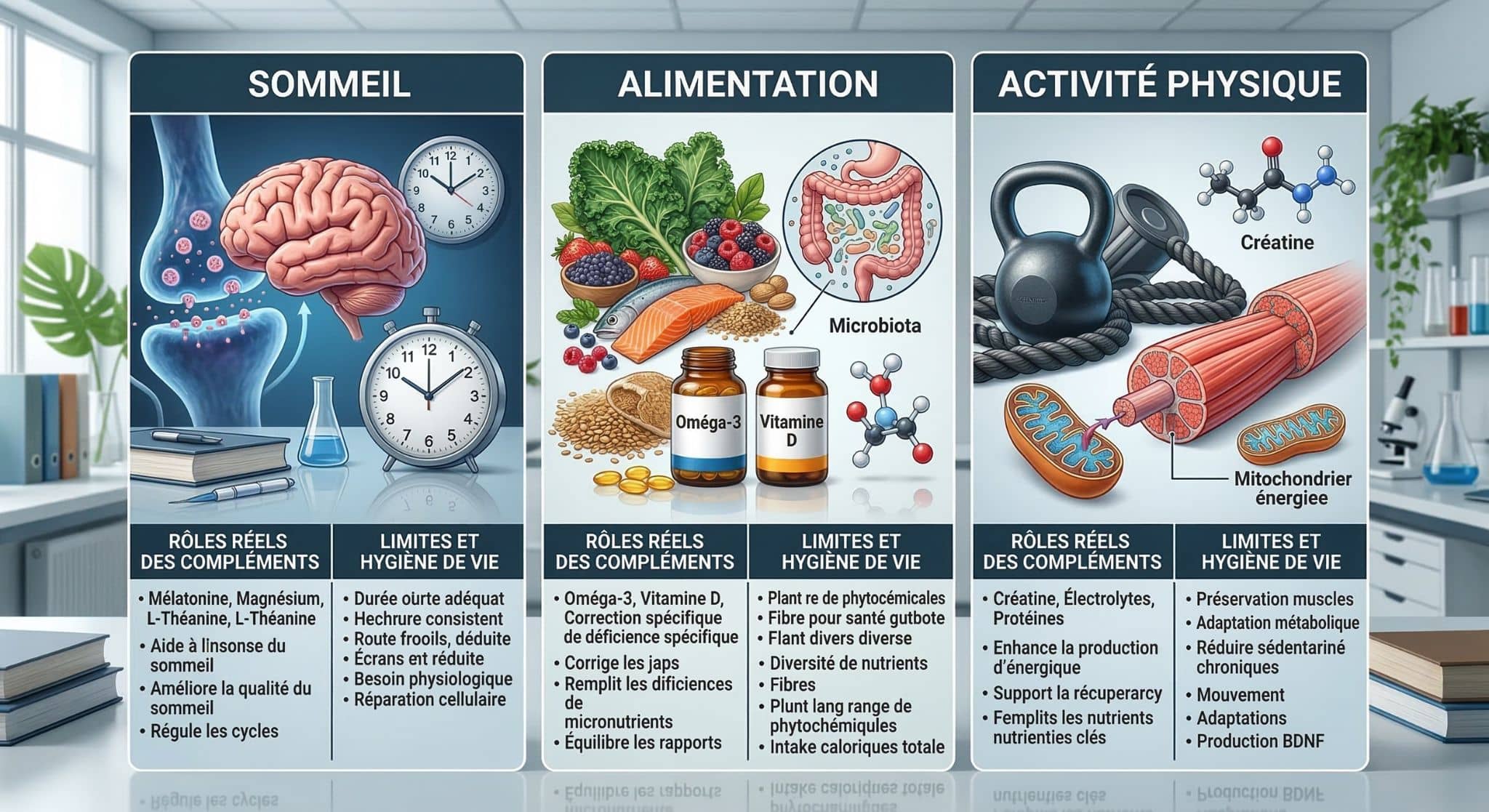 Compléments alimentaires et hygiène de vie