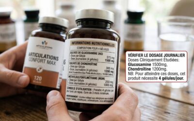 Glucosamine et chondroïtine : ce que les étiquettes ne vous disent pas sur le dosage