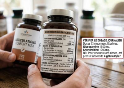 Glucosamine et chondroïtine : ce que les étiquettes ne vous disent pas sur le dosage