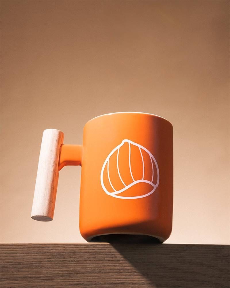 Mug orange INWT Nuts recto