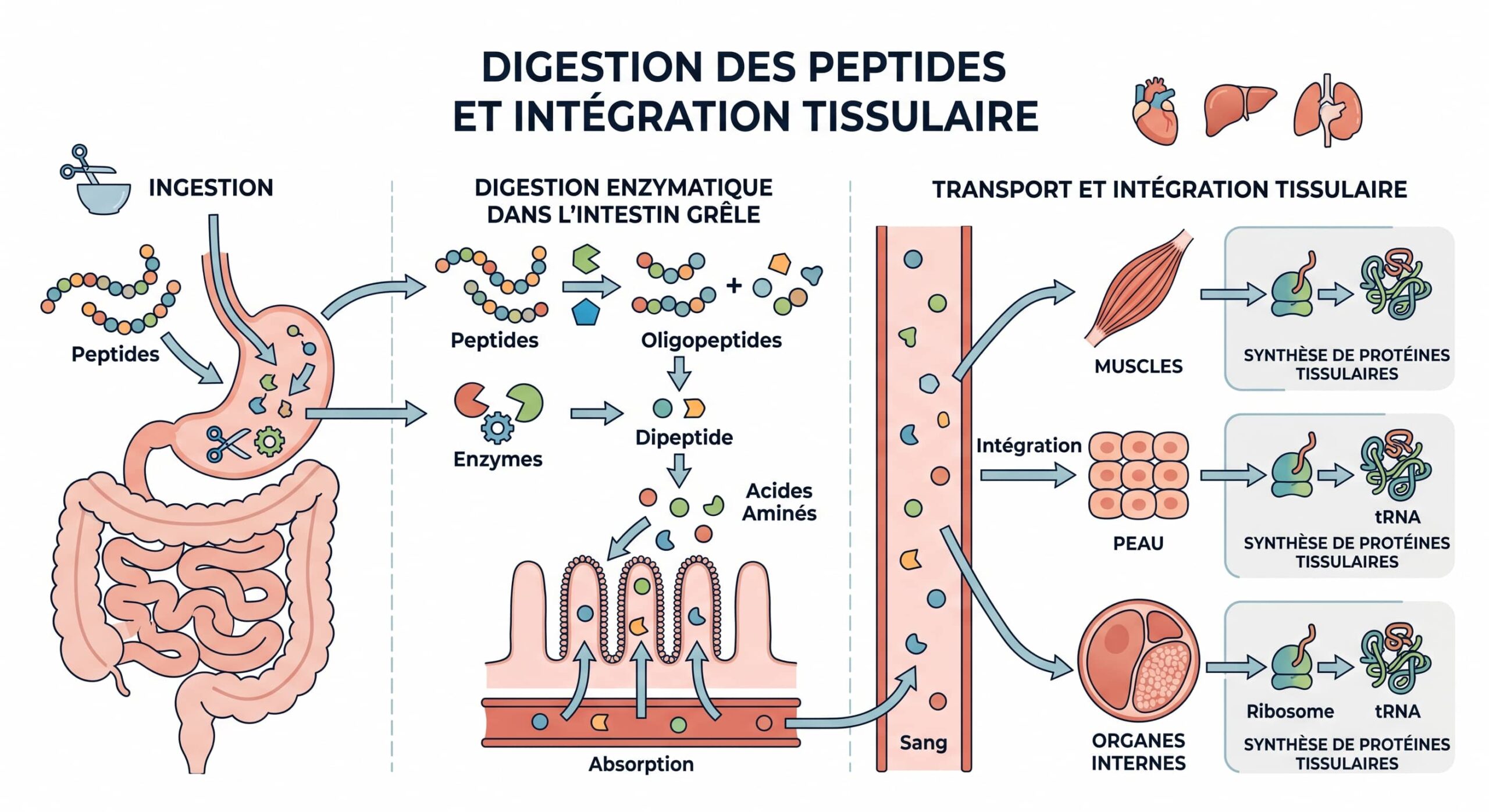 digestion des peptides