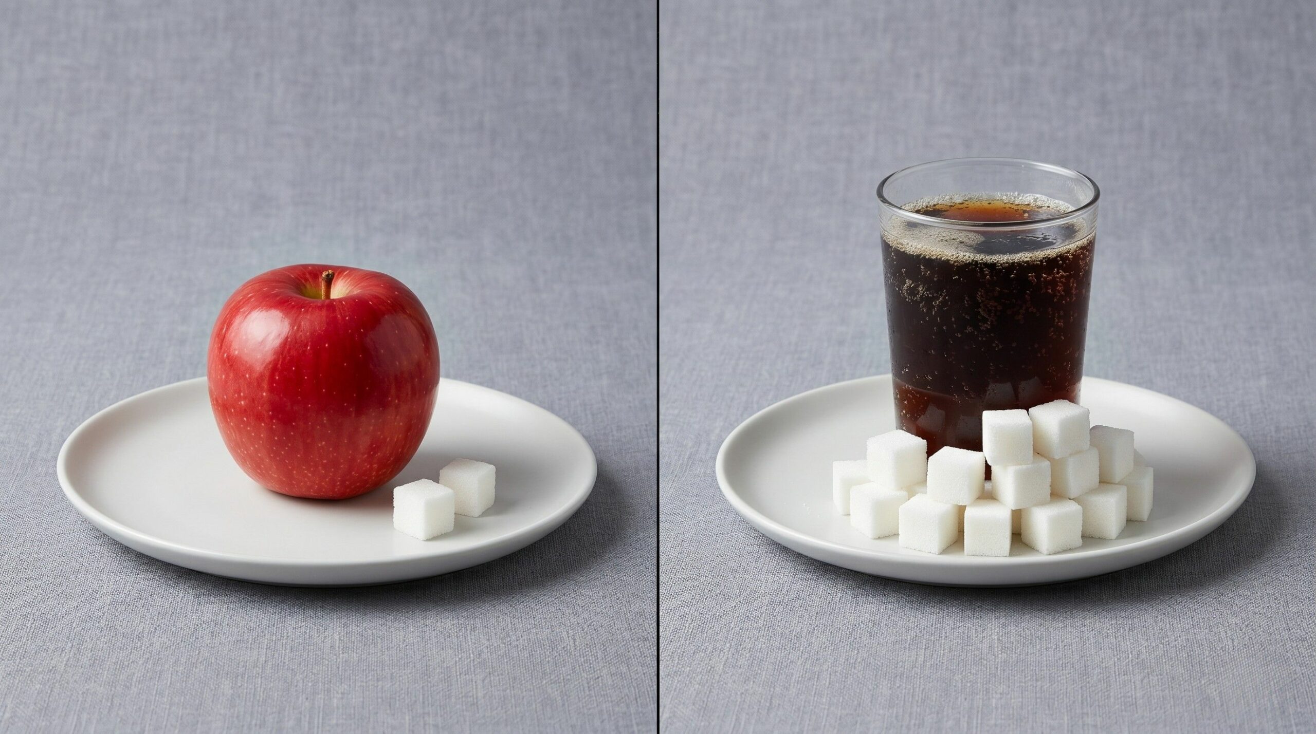 comparaison pomme vs soda