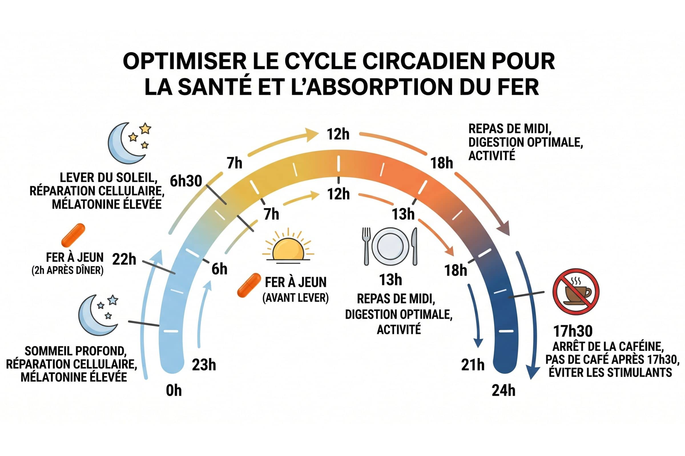 cycle de prise du fer