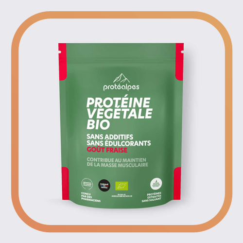 Protéalpes Protéine végétale BIO goût fraise