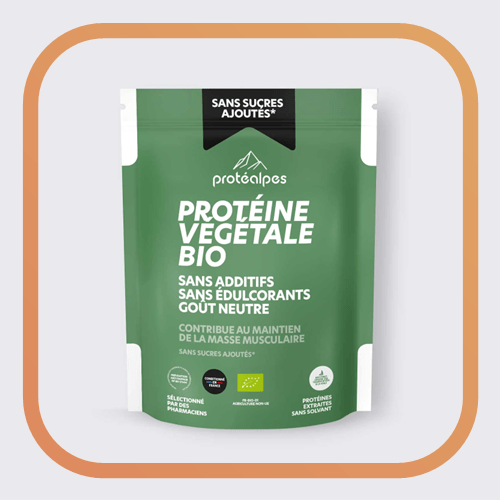 Protéalpes Protéine végétale BIO goût neutre – Gamme sans sucres ajoutés